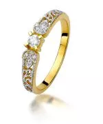 Prsten Bonore - Zlato 585 - Diamant 0,1 Ct