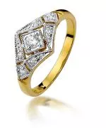 Prsten Bonore - Zlato 585 - Diamant 0,1 Ct