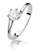 Prsten Bonore - Bílé Zlato 585 - Diamant 0,5 Ct