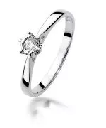 Prsten Bonore - Bílé Zlato 585 - Diamant 0,05 Ct