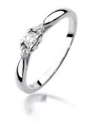 Prsten Bonore - Bílé Zlato 585 - Diamant 0,1 Ct