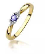 Prsten Bonore - Zlato 585 - Tanzanit 0,15 Ct