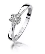 Prsten Bonore - Bílé Zlato 585 - Diamant 0,2 Ct