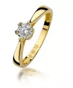 Prsten Bonore - Zlato 585 - Diamant 0,2 Ct