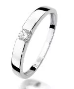 Prsten Bonore - Bílé Zlato 585 - Diamant 0,12 Ct