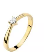 Prsten Bonore - Zlato 585 - Diamant 0,1 Ct
