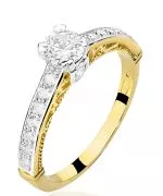 Prsten Bonore - Zlato 585 - Diamant 0,3 Ct