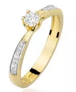 Prsten Bonore - Zlato 585 - Diamant 0,15 Ct