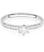 Prsten Bonore - Bílé Zlato 585 - Diamant 0,1 Ct