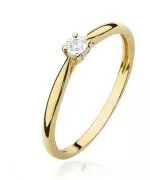 Prsten Bonore - Zlato 585 - Diamant 0,01 Ct