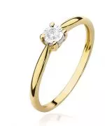 Prsten Bonore - Zlato 585 - Diamant 0,08 Ct