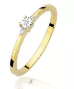 Prsten Bonore - Zlato 585 - Diamant 0,0086 Ct