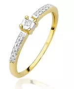 Prsten Bonore - Zlato 585 - Diamant 0,02 Ct