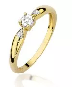Prsten Bonore - Zlato 585 - Diamant 0,02 Ct