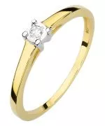 Prsten Bonore - Zlato 585 - Diamant 0,03 Ct
