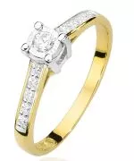 Prsten Bonore - Zlato 585 - Diamant 0,08 Ct