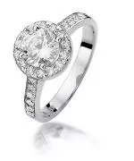 Prsten Bonore - Bílé Zlato 585 - Diamant 0,5 Ct