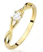 Prsten Bonore - Zlato 585 - Diamant 0,03 Ct