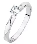 Prsten Bonore - Bílé Zlato 585 - Diamant 0,15 Ct