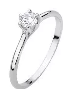Prsten Bonore - Bílé Zlato 585 - Diamant 0,2 Ct