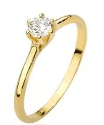 Prsten Bonore - Zlato 585 - Diamant 0,2 Ct