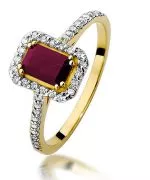 Prsten Bonore - Zlato 585 - Rubín 0,8 Ct