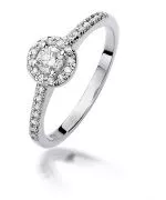 Prsten Bonore - Bílé Zlato 585 - Diamant 0,15 Ct