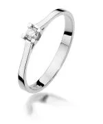 Prsten Bonore - Bílé Zlato 585 - Diamant 0,09 Ct