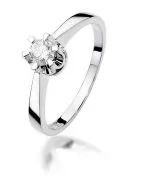 Prsten Bonore - Bílé Zlato 585 - Diamant 0,25 Ct