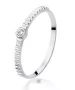 Prsten Bonore - Bílé Zlato 585 - Diamant 0,04 Ct