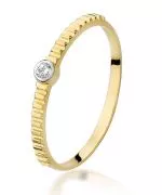 Prsten Bonore - Zlato 585 - Diamant 0,04 Ct
