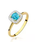 Prsten Bonore - Zlato 585 - Topaz 0,7 Ct