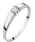 Prsten Bonore - Bílé Zlato 585 - Diamant 0,08 Ct
