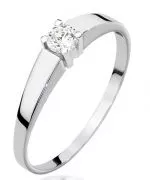 Prsten Bonore - Bílé Zlato 585 - Diamant 0,25 Ct