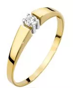 Prsten Bonore - Zlato 585 - Diamant 0,08 Ct