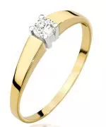 Prsten Bonore - Zlato 585 - Diamant 0,25 Ct