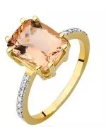 Prsten Bonore - Zlato 585 - Morganit 2,8 Ct