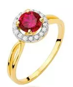 Prsten Bonore - Zlato 585 - Rubín 1,2 Ct
