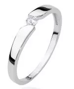 Prsten Bonore - Bílé Zlato 585 - Diamant 0,08 Ct