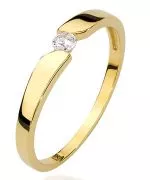 Prsten Bonore - Zlato 585 - Diamant 0,08 Ct