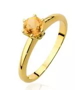 Prsten Bonore - Zlato 585 - Citrín 0,5 Ct