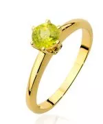Prsten Bonore - Zlato 585 - Olivín 0,6 Ct