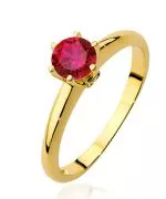 Prsten Bonore - Zlato 585 - Rubín 0,6 Ct
