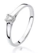 Prsten Bonore - Bílé Zlato 585 - Diamant 0,12 Ct