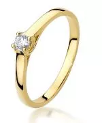 Prsten Bonore - Zlato 585 - Diamant 0,12 Ct