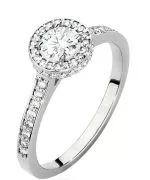 Prsten Bonore - Bílé Zlato 585 - Diamant 0,4 Ct