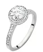 Prsten Bonore - Bílé Zlato 585 - Diamant 1 Ct