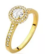 Prsten Bonore - Zlato 585 - Diamant 0,5 Ct