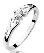 Prsten Bonore - Bílé Zlato 585 - Diamant 0,1 Ct