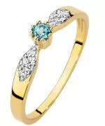 Prsten Bonore - Zlato 585 - Topaz 0,15Ct Ct